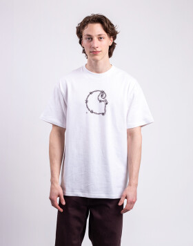 Tričko Carhartt WIP S/S Barbwire C T-Shirt White