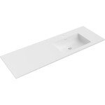 MEXEN - Otis umyvadlo zapuštěné do desky pravá 141 x 46,5, bílá mat 25181401P