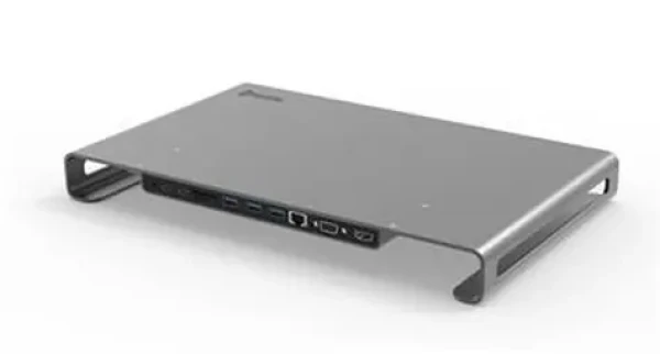 SWISSTEN USB-C HUB DOCK / 2x USB-C / 3x USB 3.0 / HDMI / LAN / microSD / SD / Jack 3.5mm / VGA / hliník (44040104)