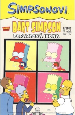 Bart Simpson 8/2016 Popartová ikona Groening