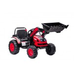 Mamido Dětský elektrický traktor s lopatou červený