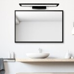 LED koupelnové osvětlení 60CM APP840-1W - černé placaté OSW-06665