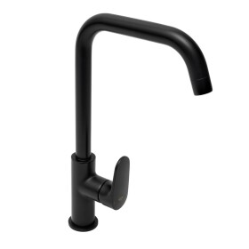 Dřezová baterie SAT Dark s otočným ramínkem černá SATBSDA280LC SATBSDA280LC