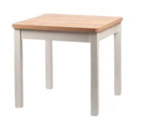 STIMA Jídelní stůl TOP - podnož bílá/černá ROZMĚR: (š/h/v) 80 x 80 x 77 cm 56764_H