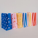 Eulenschnitt Papírový sáček Dots and Stripes 21 × 15 cm – set 6 ks, multi barva, papír