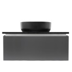 Koupelnová skříňka s kamennou deskou SAT Feel 80x30x46 cm antracit mat SATFEEL80ANTTK SATFEEL80ANTTK