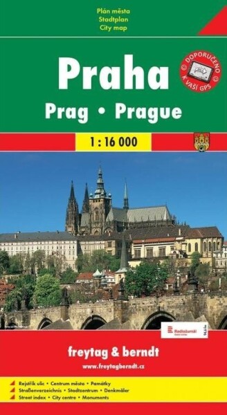 Praha mapa 1:16 000 (karton)