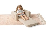 SHAPPY SHAPPY Dětské rozkládací pěnové křeslo LUMI TEDDY Barva: Light Beige