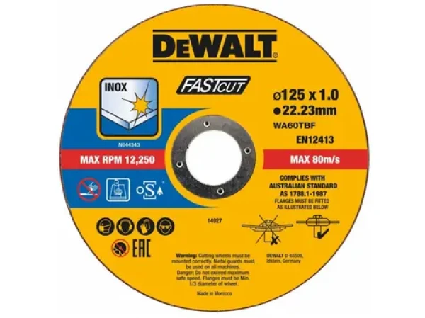 DeWalt DT20540-QZ Kotouč řezný na kov 125mm x 1,0mm x 22,23mm