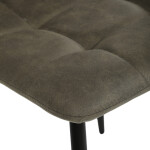 Židle jídelní, zelená látka cowboy, nohy černý kov