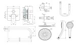 IDEAL STANDARD - Esla Sprchový set s baterií pod omítku, s tělesem, průměr 20 cm, chrom bd577AA