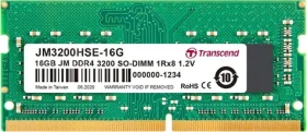 Transcend JetRam 16GB (1x16GB) 3200MHz / SODIMM / DDR4 / CL22 / 1.2V / 1Rx8 (JM3200HSE-16G)
