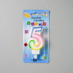 Dortová svíčka duhová č.5