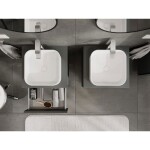MEXEN/S - Orio koupelnová skříňka pod umyvadlo 50 cm s deskou, 2 zásuvky, grafit mat 91A10-05047-2-BFFC66