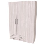 Nábytek Mikulík Skříň RIO 120-135 ROZMĚR: (š/v/h) 120 x 200 x 52 cm