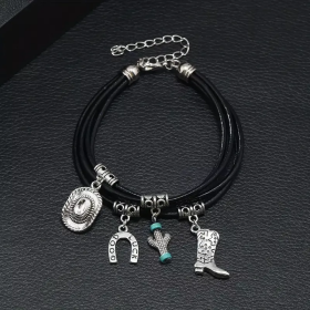 Ptakoviny.cz Náramek western černý