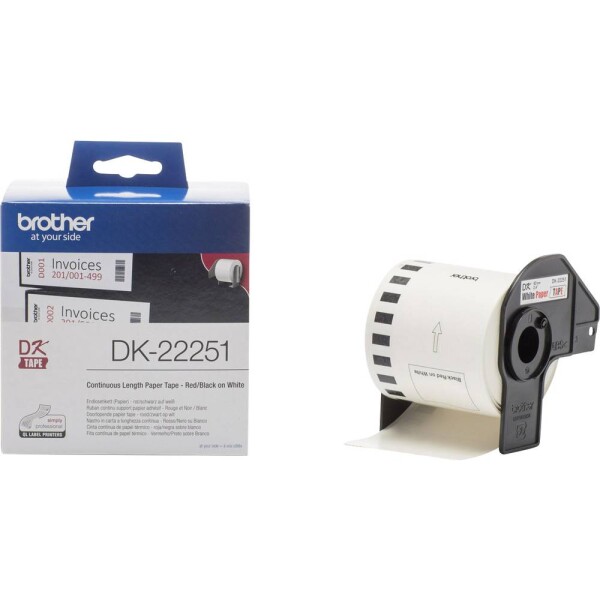 Brother DK-22251 etikety v roli 62 mm x 15.24 m papír bílá 1 ks trvalé DK22251 univerzální etikety