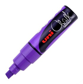 Křídový popisovač UNI - PWE-8K UNI Chalk Marker, 8 mm, fialový