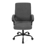 Kancelářské křeslo, šedá látka, kovový kříž