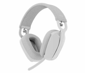 Logitech Zone Vibe 100 bílá / Bezdrátová sluchátka s mikrofonem / BT / USB-C (981-001219)