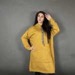 HOSH Pletené šaty EVELYN s kapucí Barva: Bílá