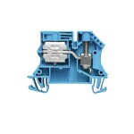 W-Series, Neutral conductor disconnect terminal, Rated cross-section: 10 mm&sup2;, Busbar connection, Direct mounting Weidmüller WNT 10 10X3, modrá, 50 ks