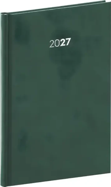 NOTIQUE Balakon 2027 zelená / Týdenní diář / A5 / 15 × 21 cm