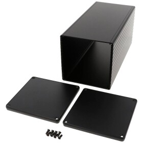Hammond Electronics 1455NS2202BK univerzální pouzdro 220 x 103 x 103 hliník extrudovaný černá 1 ks