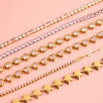 ELENYS Duette – pozlacený náramek 18K žluté zlato Délka náramku: 17+5 cm / max. 22 cm