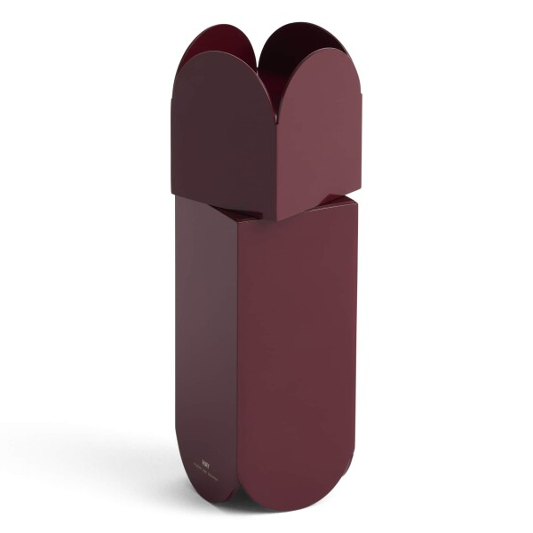 HAY Mlýnek na pepř/sůl Arcs Burgundy, červená barva, kov