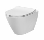 CERSANIT - WC sedátko CITY OVAL SLIM antib. OFF EASY jedno tlačítko K98-0146