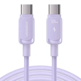 Joyroom S-CC100A14 Nabíjecí kabel USB-C (M) - USB-C (M) 100W 1.2m fialová (S-CC100A14 1.2m-Purp)