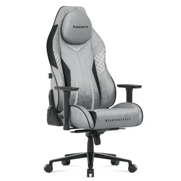 Huzaro Force 8.3 šedá / Herní židle / nastavitelná / nosnost až 130 kg / látka (HZ-FORCE 8.3 GREY)