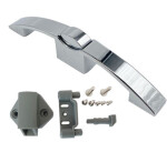 Nábytkový zámek do karavanů chrom - push lock