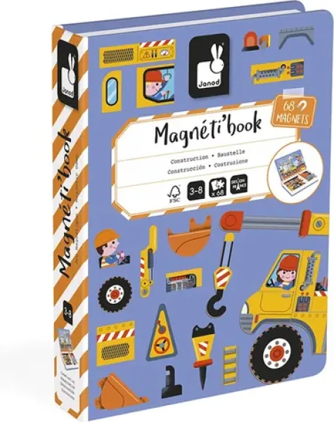 JANOD Magnetická knížka Magnetibook Na stavbě