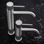 REA - Umyvadlová vysoká baterie Lungo Stripe Brush Nickel REA-B8053
