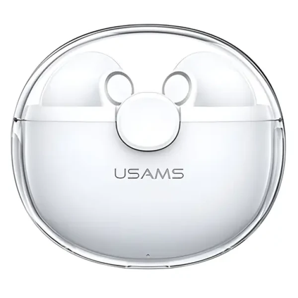 USAMS BU12 TWS bílá / Bezdrátová sluchátka do uší / Bluetooth 5.1 (BHUBU01)