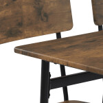 Jídelní set s 4 židlemi, 110x70x76cm, mdf, old wood, AUT-O2155 OLW