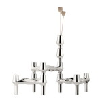 Stoff Nagel Designová vázička BMF STOFF Nagel Chrome, stříbrná barva, kov