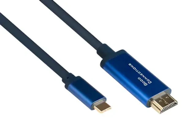 Good Connections SmartFLEX USB-C - HDMI 1m modrá / Kabel / 4K UHD 60Hz / HDMI 2.0b (4520-CSF010B)