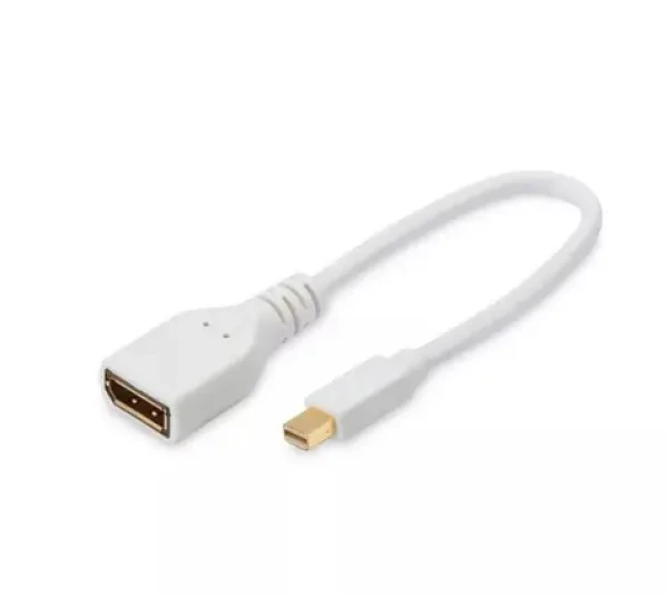 MicroConnect Kabel Mini DisplayPort 1.2 (M) - DisplayPort (F) 0.15m bílá (MDPDP)