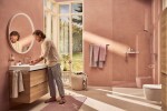 HANSGROHE - AddStoris Dávkovač mýdla s držákem, matné sklo/chrom 41745000