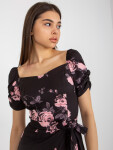 Šaty LK SK 508641.29 černá růžová