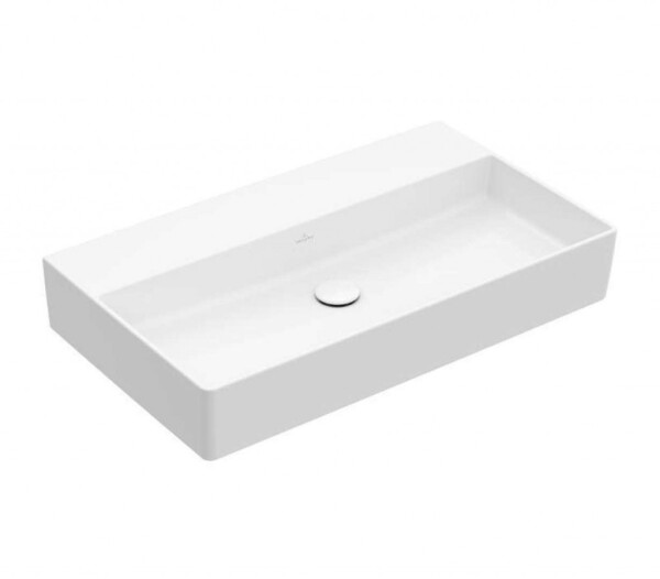 VILLEROY & BOCH - Memento 2.0 Umyvadlo 80x47 cm, bez přepadu, bez otvoru pro baterii, alpská bílá 4A228F01