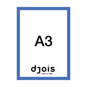 Djois Magneto LEAN, A3, modrý, 10 ks