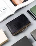 Trendy dámská kožená peněženka Analisa, černá