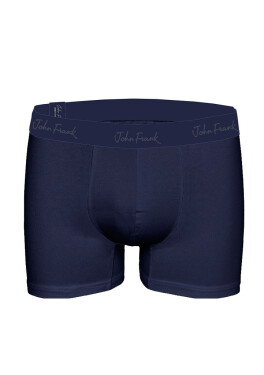 Pánské boxerky John Frank JFBMOD10 Tm. modrá M