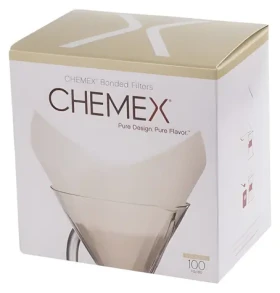 Chemex FS-100 / Kávové filtry / papírové / skládané / čtvercové / pro 6/8/10 šálků / 100 ks (FS-100)