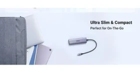 UGREEN CM511 6v1 USB-C stříbrná / USB Hub / HDMI / 3x USB-A 3.2 Gen2 / čtečka SD/TF karet (20956A)