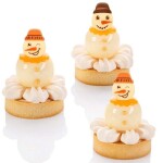 Barbara Luijckx sp. z o. o. Dekorace čokoládová Sněhulák hlava 12 ks